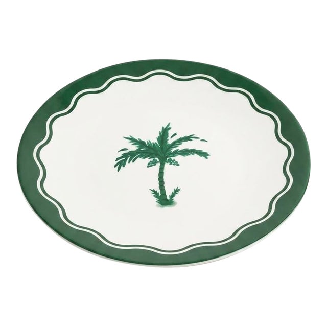 Fern & Co. For Anthropologie Palm Tree Dinner Plate For Sale