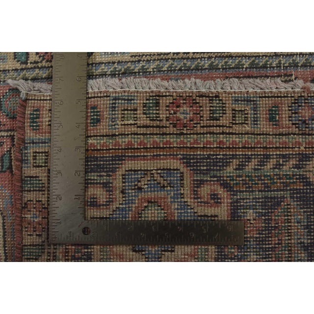Tabriz Rug 6’4” X 9′ Pink Wool Vintage Distressed Hand-Knotted Oriental Carpet For Sale - Image 14 of 14