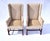 Modern 1970s Vintage Hickory Wingback Dining Chairs With New Velvet Seats For Sale - Image 3 of 9