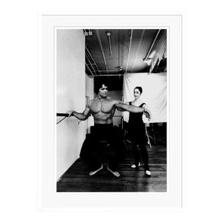 Arnold Schwarzenegger: Ballet Bodybuilder Archival Pigment Print White Framed For Sale