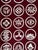 Burgundy Japanese Furoshiki Cloth Textile Panel For Sale - Image 8 of 12