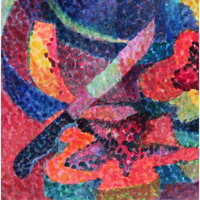 This artwork "Still Life with Knife" c.1980 is a watercolor on heavy watercolor paper by California artist Charlotte...