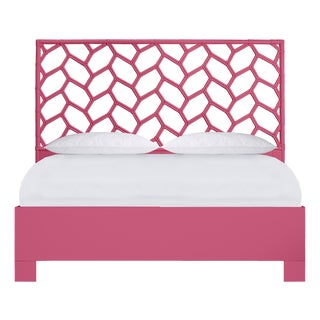 Silas Platform Bed King - Pink For Sale