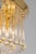 Gold Brass Tear Drop Glasses Tropfen Light Fixture from Kalmar, Austria, 1970s For Sale - Image 8 of 14