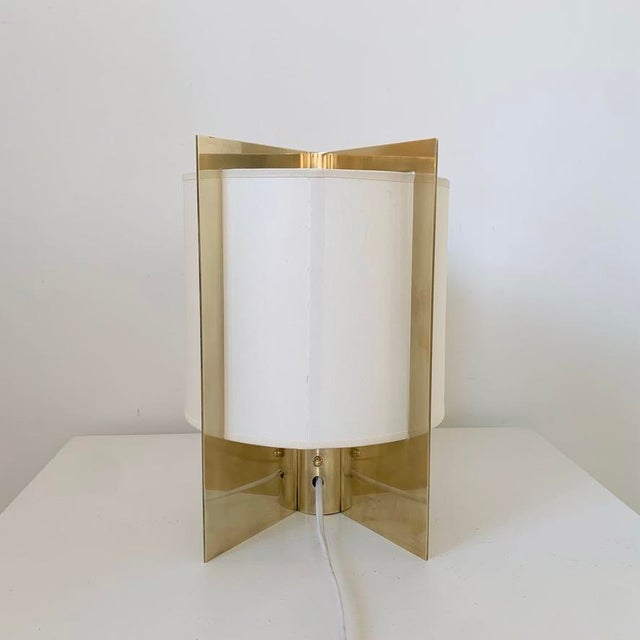 Gold Brass Table Lamps by Giuliana Gramigna, 1970, Set of 2 For Sale - Image 8 of 16