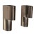 Gold Italian Sconces Curved Steel Wall Lights by Edera Radici for SAGIM, 1970s, Set of 2 For Sale - Image 8 of 8