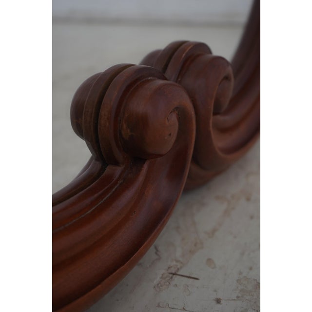 Harden Distressed Cherry Shapely Frame Mirror For Sale - Image 9 of 10