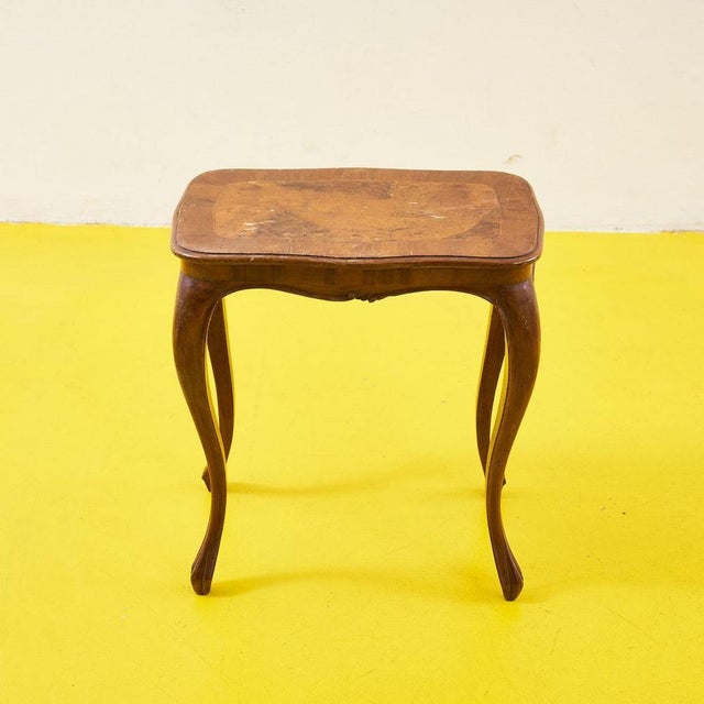 Antique Wooden Side Table For Sale - Image 5 of 5
