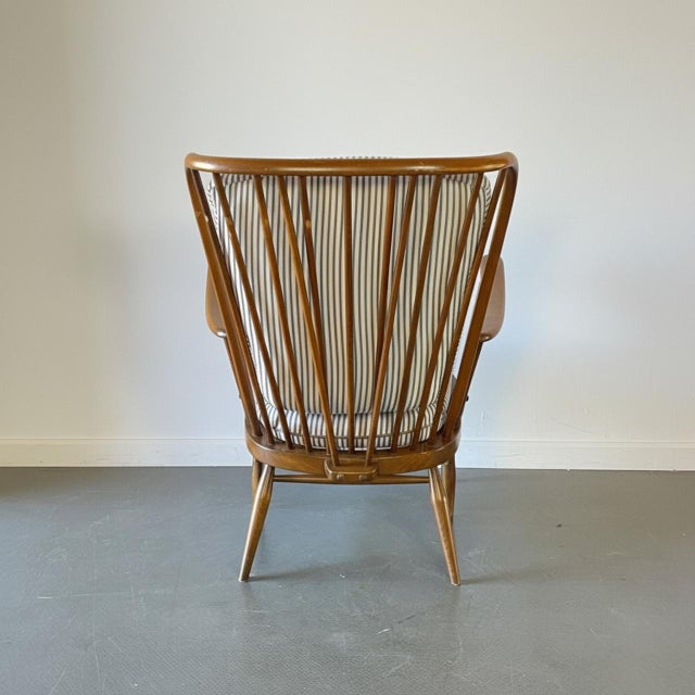 Vintage Windsor Highback Armchair from Ercol For Sale - Image 6 of 9