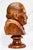 Brown Nice Large Antique Winston Churchill Carved Wood Bust Statue Sculpture Home Decor For Sale - Image 8 of 15