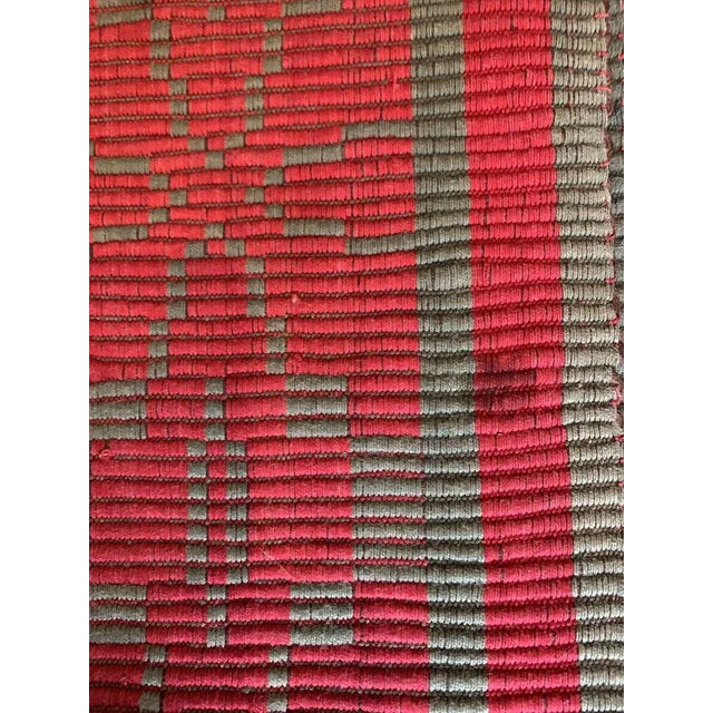 Mid-Century Swedish Hand Woven Runner Rug For Sale - Image 10 of 11