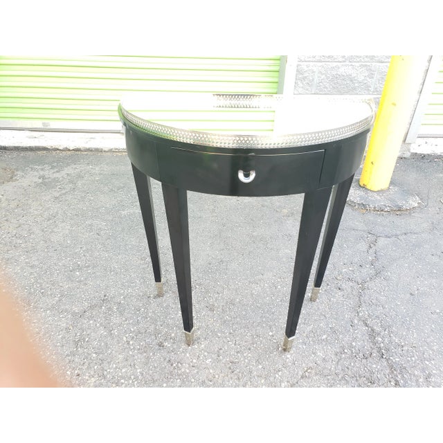 1990s Mirrored Contemporary Foyer Table For Sale - Image 4 of 9