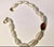 Late 20th Century Salt Water Pearl Necklace & Bracelet Set With 14k Gold Hessonite Garnet 7mm. For Sale - Image 5 of 5