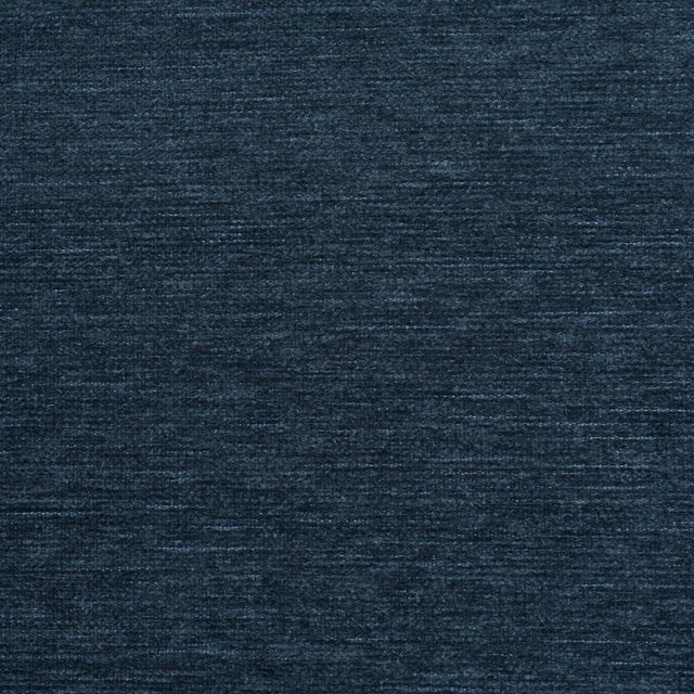 Traditional Sample - Schumacher Corbin Performance Chenille Fabric In Navy For Sale - Image 3 of 4