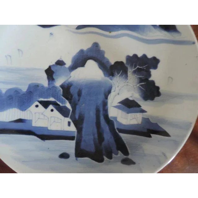 18th Century 18th Century Blue & White Chinese Porcelain Charger Platter For Sale - Image 5 of 10