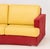 Rolf Benz Rolf Benz Curved Two-Tone Suede and Leather Upholstered Sofa For Sale - Image 4 of 9