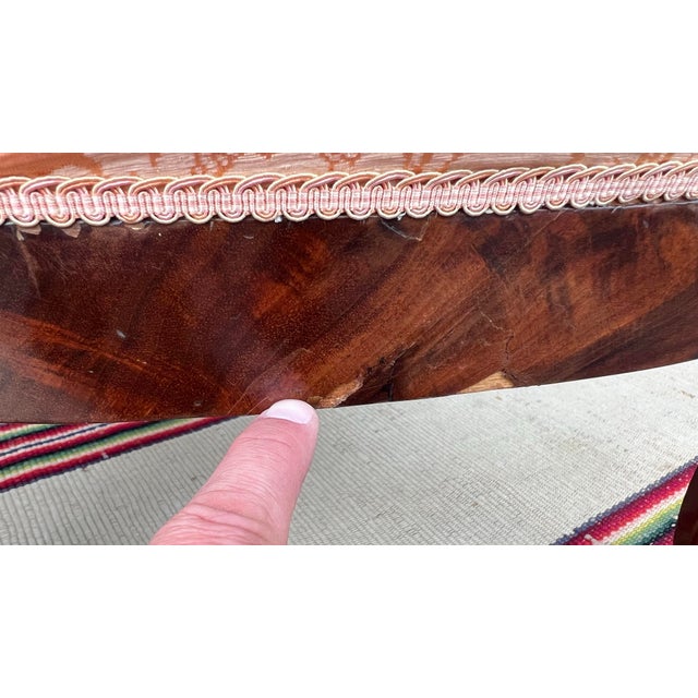 Pair of French Directoire Mahogany Carved Armchairs, Circa 1795 For Sale - Image 11 of 12