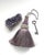 Amethyst Key Tassel With Looped Ruche For Sale In New York - Image 6 of 11