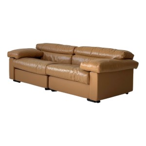 Leather Erasmo Sofa by Afra and Tobia Scarpa for B&b Italia