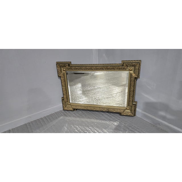 Late 19th Century French Painted Parcel Gilt Mirror, 1870s For Sale - Image 5 of 11