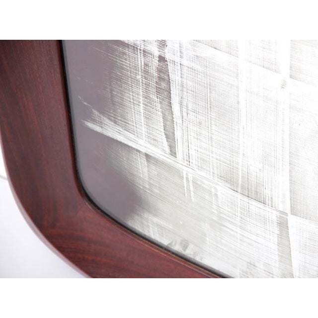 Mid-Century Scandinavian Teak Mirror, 1960s For Sale - Image 4 of 8