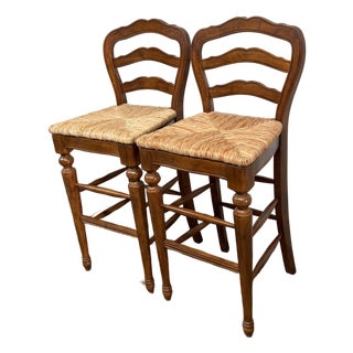 Ballard Designs Avignon Bar Stools, Pair For Sale