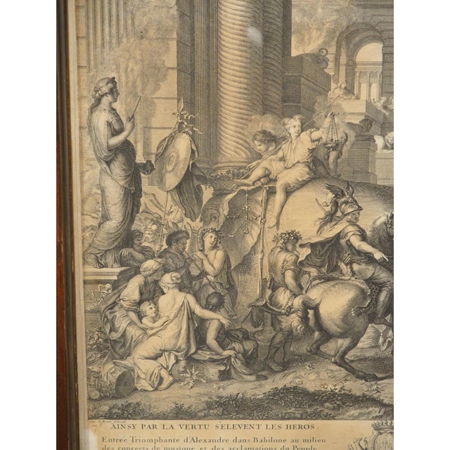 Pair of Framed 18th Century Alexander the Great Lithographs From France For Sale In Dallas - Image 6 of 18