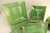 Asian Gorgeous Lot of Pottery Barn Asian Square Green Dinnerware Settings for 4 People - 24 pcs For Sale - Image 3 of 10