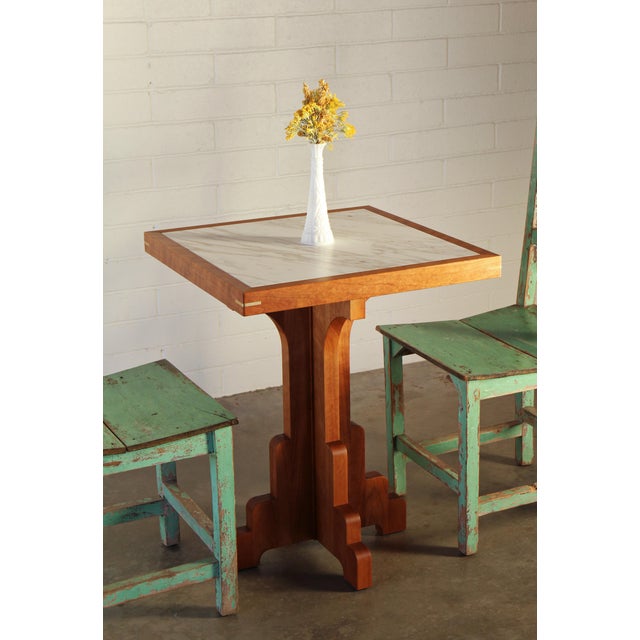 Brown Lalibela Bistro Table For Sale - Image 8 of 10