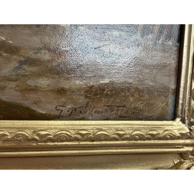 Brown 1868 George Anthony Waterstone British Antique Oil Painting Maritime Seascape For Sale - Image 8 of 15