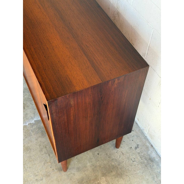1960s Dr Viby J Rosewood Sideboard Credenza With Dual Sliding Doors Danish Mid-Century Modern 1960s For Sale - Image 5 of 13