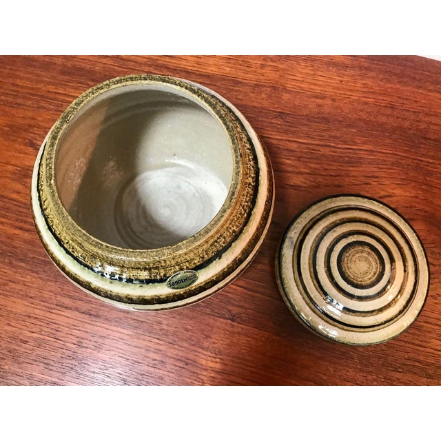 Ceramic Art Pot with Lid from Søholm Stoneware, 1960s For Sale - Image 6 of 11