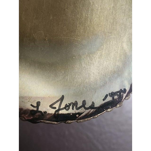 1970s Rare Monumental 1976 Layman Jones Signed Mid-Century Brutalist Wall Sculpture- A Staggering 92" For Sale - Image 5 of 18