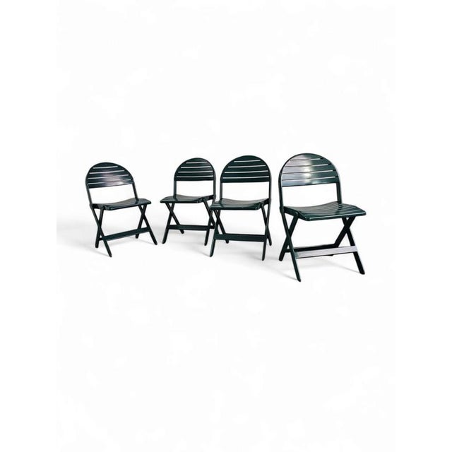Vintage Folding Chairs by Niels Gammelgaard for Ikea, 1993, Set of 4 For Sale - Image 4 of 14
