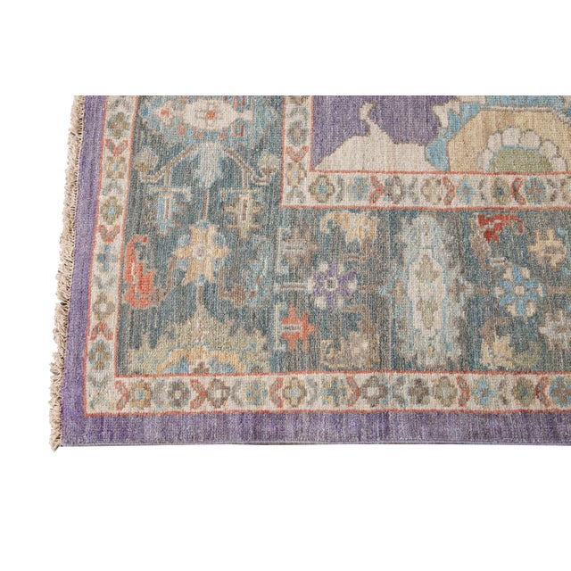 Contemporary 21st Century Modern Sultanabad Wool Rug For Sale - Image 3 of 11