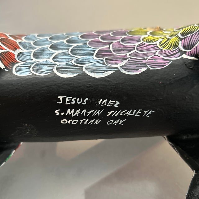 Mexican Hand Painted Horse For Sale - Image 4 of 5