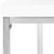 2020s High Gloss Coffee Table in White & Chrome For Sale - Image 5 of 7