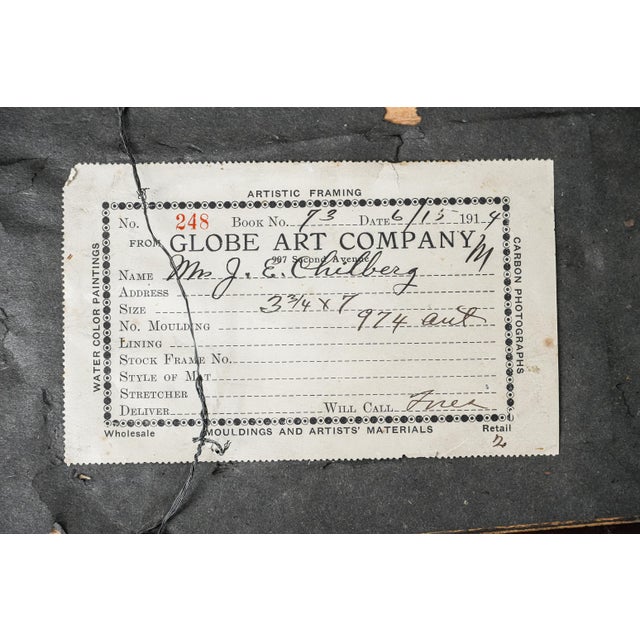 Handsome Man Tuxedo Gilded Age Framed Antique Original Portrait Photograph For Sale - Image 12 of 13