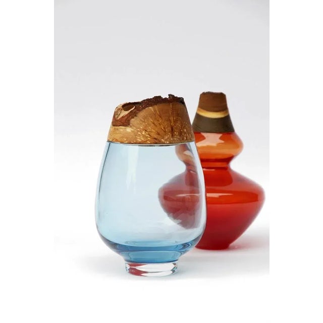Aqua Frida Stacking Vase by Pia Wüstenberg For Sale - Image 6 of 8