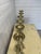A- 348 vintage- antique candlesticks made of brass +- 1850 full brass from a church [rebuilding] in superb original...