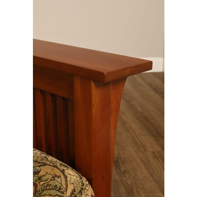 Stickley Mission Collection 'Fayetteville' Cherry Frame Sofa For Sale - Image 11 of 18