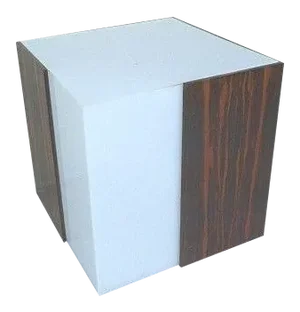 1970s Mid Century Modern Rosewood & Acrylic Floor Lamp Table