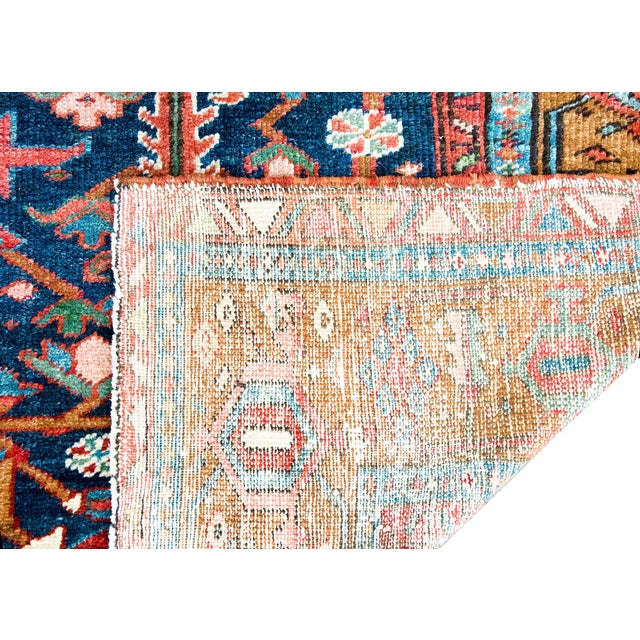 Early 20th Century Persian Heriz Rug For Sale - Image 11 of 15