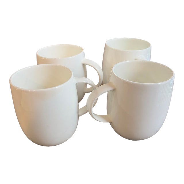 Alessi "All-Time" Bone China Mug by Guido Venturini - Set of 4 For Sale