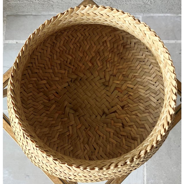 Late 20th-Century Nicely-Sized Tarahumara Handwoven Sotol Leaf Cachepot, Mexico For Sale In Austin - Image 6 of 18
