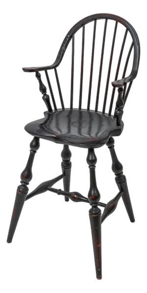 Late 20th Century D.R. Dimes Windsor Continuous Arm Youth Chair