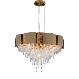 Collection Marte Chandelier in Metal and Crystal by Jago For Sale