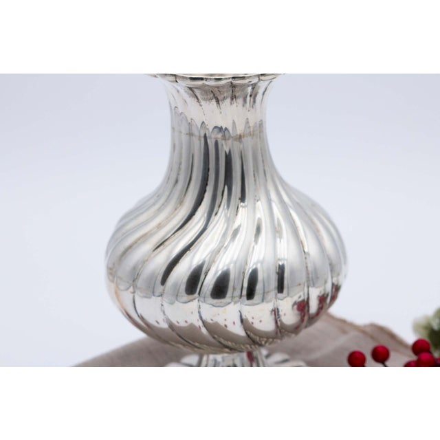 Spiral Gummed Silver Jug with Scalloped Rim For Sale - Image 4 of 5