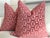 Mid-Century Modern Brunschwig and Fils "Chambord" Velvet in Rose 24" Pillows - a Pair For Sale - Image 3 of 3