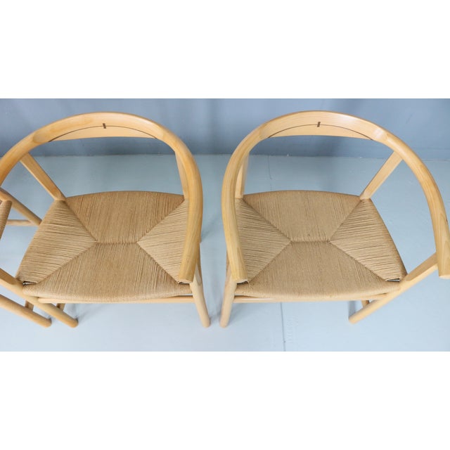 Vintage PP201 First Chairs by Hans J Wegner for PP Furniture, Denmark, 1980s, Set of 4 For Sale - Image 6 of 18